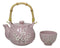 Japanese Sakura Pink Ume Plum Cherry Blossom Traditional Teapot With Cups Set