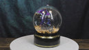 Blue Dragon With Baby Wyrmling Family Musical LED Light Air Powered Glitter Globe