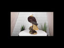 Wildlife Bald Eagle On Tree Stump Statue Birds Of Prey Figurine 10"H