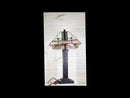 Frank Lloyd Wright Mission Style Pyramid Translucent Glass Side Table Lamp Decor