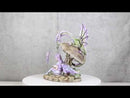 Amy Brown Bookworm Fairy With Pixie and Dragon By Toadstool Mushroom Figurine