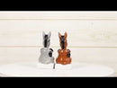 Ceramic Brown And Gray Jackass Donkeys With Cool Shades Salt Pepper Shakers