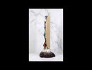 Colorful Devotional Blessed Virgin Our Lady of Guadalupe Statue With Ornate Base