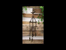 Cast Iron Rustic Country Morning Bird Relaxing Wind Chime Bell Decor Ornament