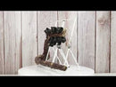 Rustic Western Black Bear Cubs Hanging On Tree Branch Hand Towel Holder Bar