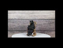 Rustic Forest Mama Black Bear With Sleeping Cub On Rocking Chair Figurine