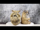 Ebros Canine Pug Dog Wine Bottle And Salt Pepper Shakers Holder Set Kitchen Home