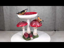 Enchanted Fairy Garden Toadstool Mushrooms With Monarch Butterflies Figurine