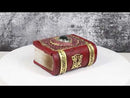 Celtic Knotwork Eye Of The Dragon With Scales Red Trinket Book Box Figurine