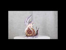 Fantasy Purple Elf Pixie Fairy Ladybug Sitting On Giant Snail Mollusk Figurine