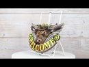 Rustic Western Angel Winged Cowboy Hat Cow Country Welcome Sign Wall Decor