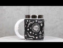 Ebros Crescent Moon Ouija Coffee Mug Tankard With Crescent Moon Handle