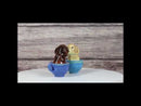 Ceramic Chocolate And Fawn Teacup Labrador Puppy Dogs Salt Pepper Shakers Set