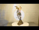 Fin de Siecle End of The Century Fairy Gazing On Vine Branch Of Skulls Figurine