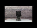 Western Rustic Wildlife Forest Black Bear Bust Figurine with Rocky Steppes Stand