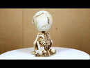 Gothic Macabre Grinning Grave Squatter Skeleton Skull Bobblehead Figurine