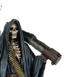 Ebros Gothic Grim Reaper Skeleton Rambo Assassin with Rifle and Bazooka Figurine