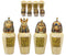 Ebros Gift Ancient Egyptian Four Sons of Horus Canopic Jars Imsety Duamutef Hapi and Qebehsenuef Miniature Figurines