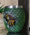 Green Khaleesi's Dragon Scale Egg With Hatching Wyrmling Small Cup Shot Glass