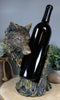 Ebros Large Woodlands Gray Wolf Wine Holder Figurine 10"T Animal Spirit