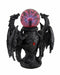 Fantasy Double Dragons Protecting Oracle AC Flashing Electric Ball Figurine