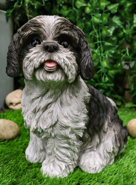 Ebros Large Adorable Lifelike Shih Tzu Dog Statue 10.25