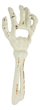 Pack of 2 Cast Iron Rustic White Bone Skeleton Arm Hand Beer Bottle Cap Opener