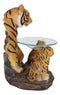 Jungle Predator Bengal Tiger Mother & Cubs Candle Heat Oil Tart Burner Figurine