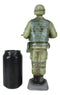 Military Battlefield Marine Army Soldier Standing On Guard With Rifle Figurine