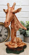 6.25"H Grasslands Savannah Graceful Giraffe Resting Figurine In Faux Wood Statue