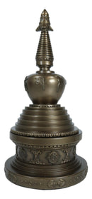 Tibetan Buddhism Buddha Nirvana Meditation Round Stupa Jewelry Box Statue