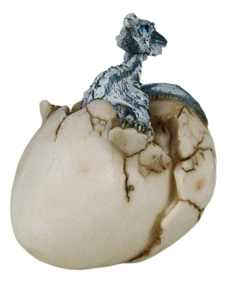 Cold Bifrost Dragon Hatchling Breaking Out Of Egg Shell Figurine Myth & Legends