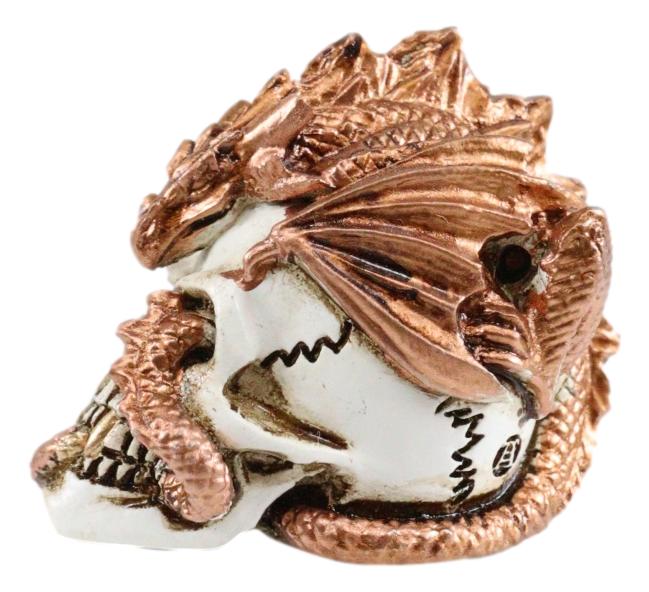 Ebros Ancient Nidhoggr Inferno Guardian Dragon Keeper Warlock Skull Miniature Figurine