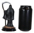 Ebros Black Santa Muerte With Scythe Statue 5.5" Tall Bone Mother Dark Angel Of Protection Decorative Figurine