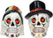 Day Of The Dead Bridal Wedding Bride And Groom Sugar Skulls Salt Pepper Shakers