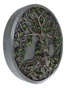 Celtic Tree Man Greenman Tree Of Life Round Wall Decor Plaque Medallion Figurine