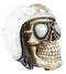 Air Force Aviation Airman Fighter Pilot Helmet Skull With Aviator Shades Statue