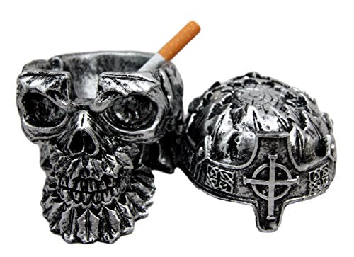 Ebros Greenman King Skull Ashtray 4.25