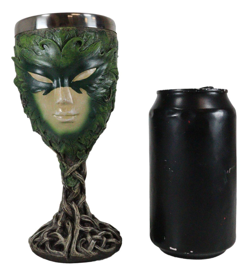 Ebros Rustic Woods Willow Forest Spirit Greenman Lady Wine Goblet Chalice Greenlady