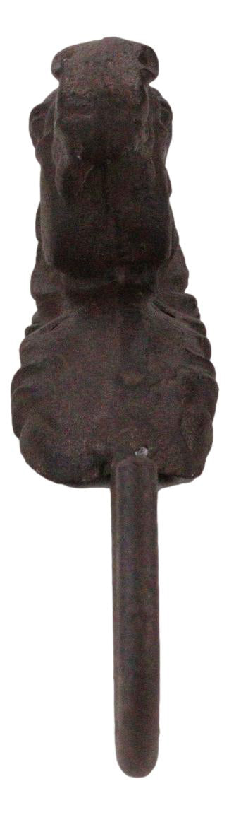 Cast Iron Rustic Western Country Horse Head Coat Keys Hat Wall Hanging Hook