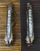 9" Long Rustic Faux Wood Branch With Crystals Drawer Cabinet Bar Pulls 2-Pack