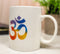 Pack Of 2 Feng Shui Yoga Meditation Sacred Mantra Ohm Bone China Coffee Mugs