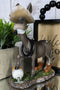 Drunken Donkey With Farmer Hat Smoking Pipe And Kicking Booze Bottle Figurine