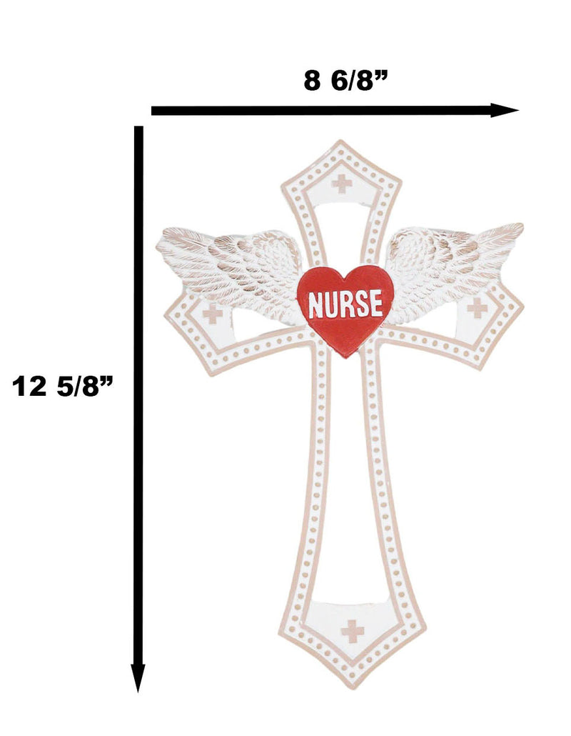 Nurse Nursing Cross Scrolled Wooden Cross Wall Hanging Gift