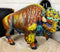 Ebros Gift Colorful Native American Bison Buffalo Figurine 9.25" Long Hand Painted Resin Sculpture Symbol of Abundance and Manifestation Animal Totem Spirit Home Accent Decor