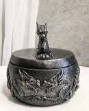 Oriental Dragon King Spirit Rune Flying Serpent Silver Decorative Jewelry Box