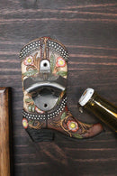 Vintage Rustic Western Longhorn Steer Cowboy Boot Wall Beer Bottle Cap Opener