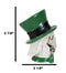 The Mad Hatter Skull 3"Tall With Green Tall Hat Mini Figurine