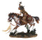 Native Indian Chief Warrior With Hand Axe Charging On Warpath Horse Figurine