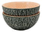 Ceramic Gourmet Presentation Fruity Cantaloupe Design Small Dipping Bowls Set